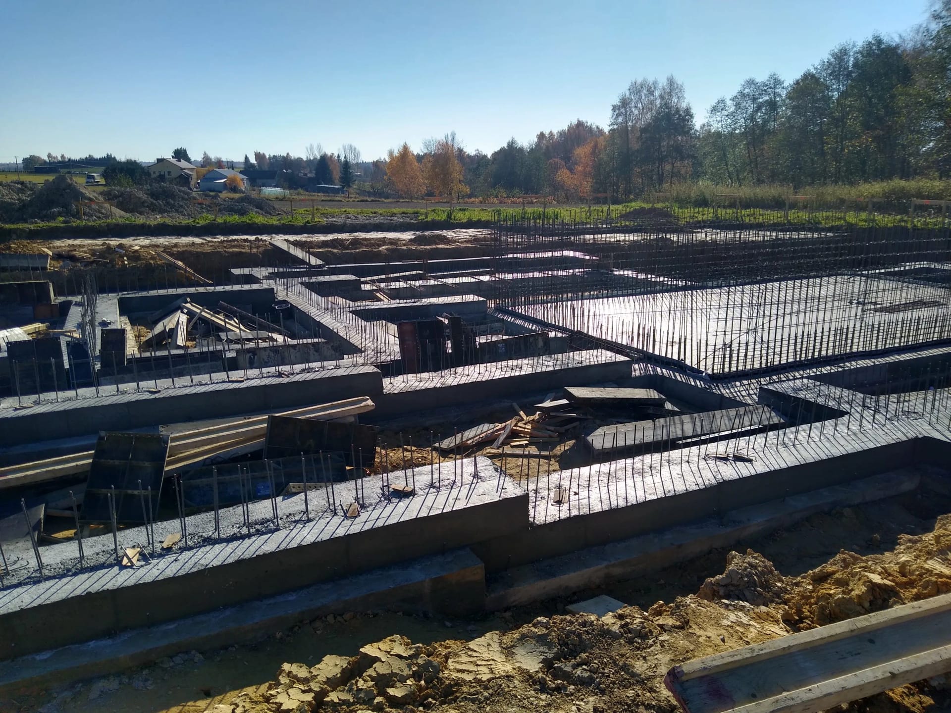 Fundamenty budowlane wykonane przez PMP Konkret