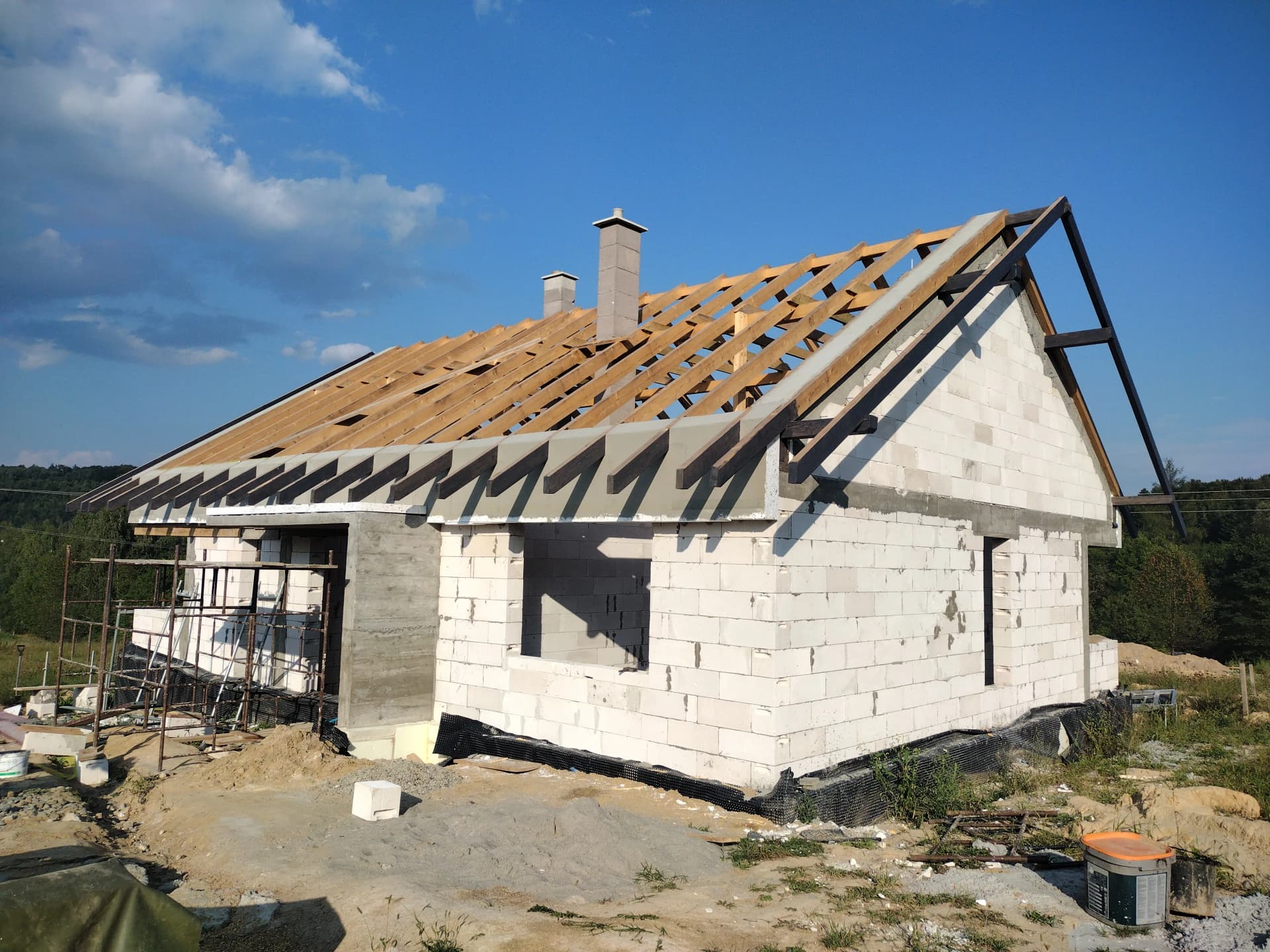 Zrealizowany dom jednorodzinny w Zabratówce